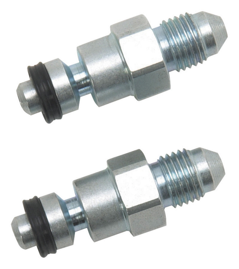 Russell Fitting - Adapter - Straight - 4 AN Male to 3/8 in SAE Compression Fitting - Steel - Zinc Oxide - Pair