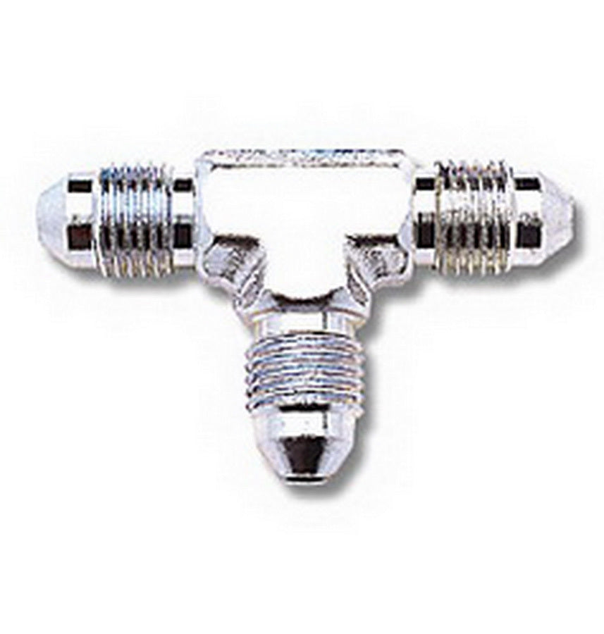 Russell Fitting - Adapter Tee - 3 AN Male x 3 AN Male x 3 AN Male - Steel - Nickel Plated - Each