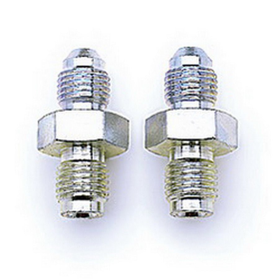 Russell Fitting - Adapter - Straight - 3 AN Male to 3/8-24 in Inverted Flare Male - Steel - Nickel Plated - 3/16 in