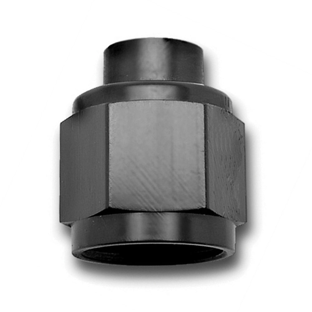 Russell Fitting - Cap - 8 AN - Aluminum - Black Anodized - Each