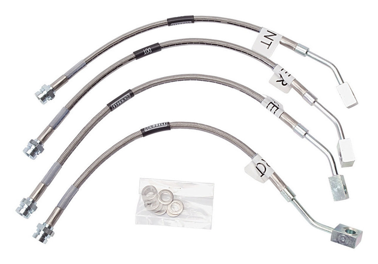 Russell Brake Hose Kit - Street Legal - DOT Approved - Braided Stainless - Chevy Corvette 1997-2004 - Kit