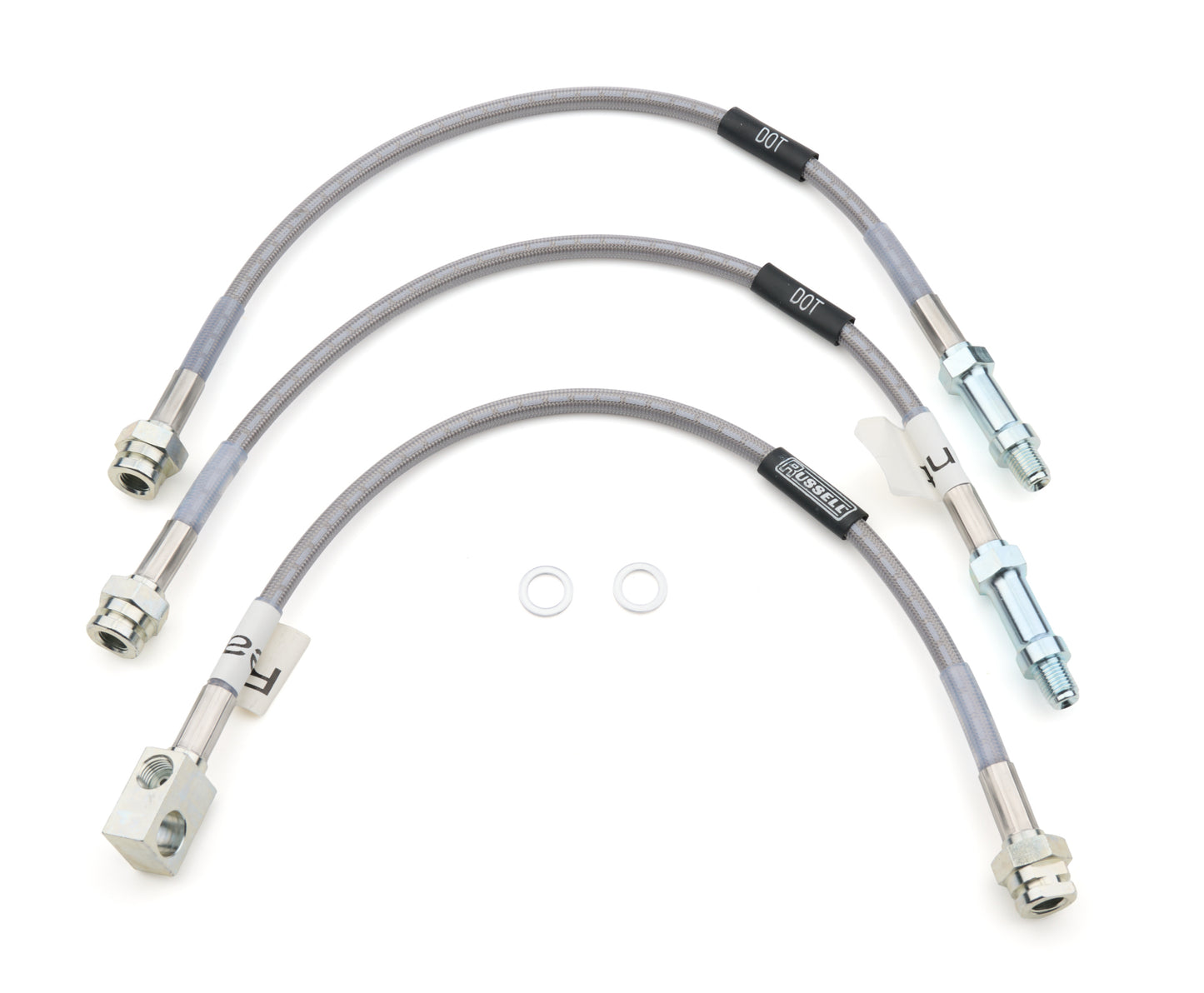 Russell Brake Hose Kit - DOT Approved - Braided Stainless - Ford Mustang 1965-67 - Kit
