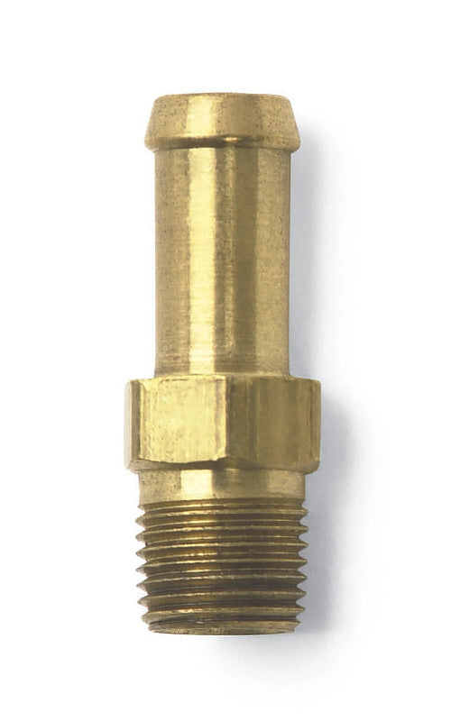 Russell Fitting - Adapter - Straight - 5/16 in Hose Barb to 1/8 in NPT Male - Brass - Natural - Each
