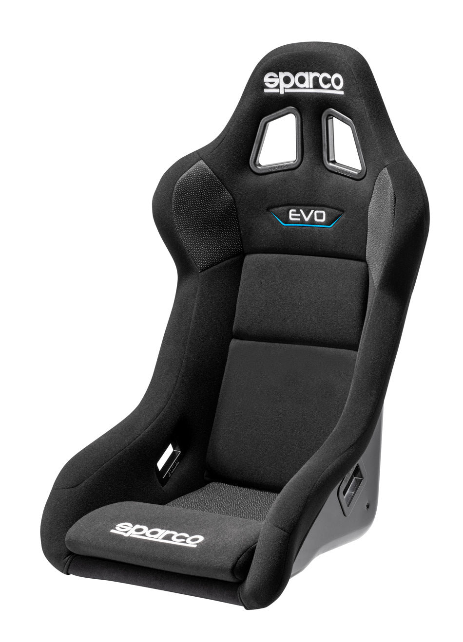 Sparco Seat - EVO QRt - Non-Reclining - FIA Approved - Side Bolsters - Harness Openings - Fiberglass Composite -