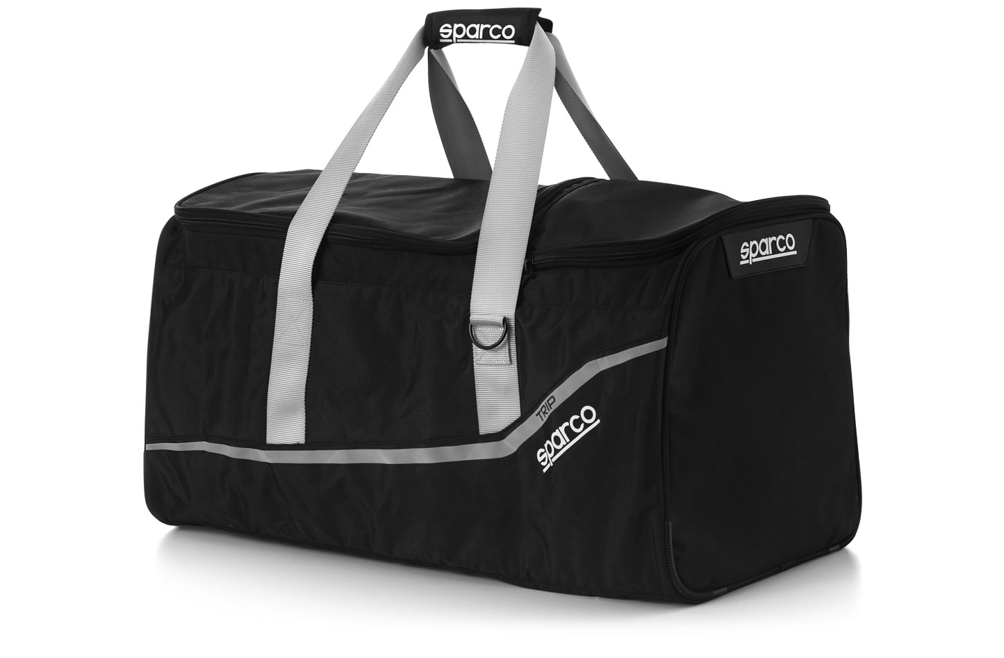 Sparco Gear Bag - Trip - 26 in Long x 14 in Wide x 15 in Tall - Zipper Closure - Shoulder Strap - Sparco Logo -