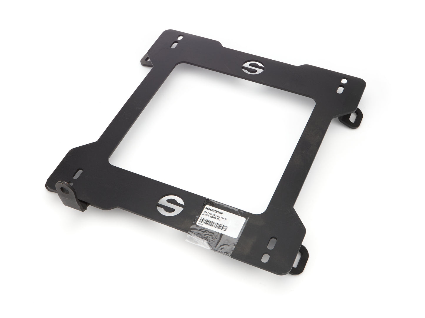 Sparco Seat Adapter Bracket - 600 Series - Sparco to Passenger Side Honda S2000 1999-2003 - Steel - Black Powder Coat