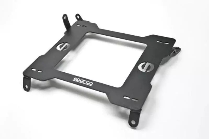 Sparco Seat Adapter Bracket - 600 Series - Driver Side - Steel - Black Powder Coat - Tesla Model 3 2017-22 - Each