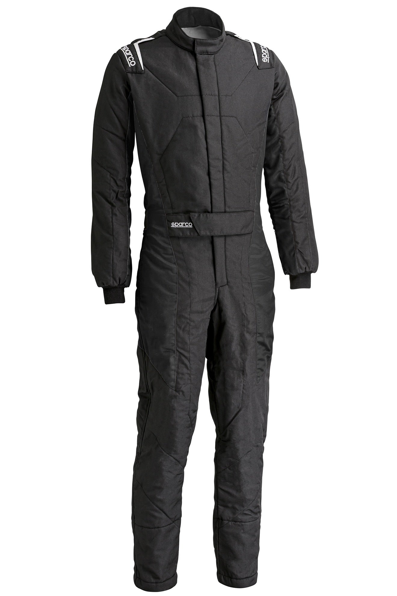 Sparco Driving Suit - Stint - 1-Piece - SFI 3.2A/5 - Double Layer - Aramid / Nomex - Black - Small - Each