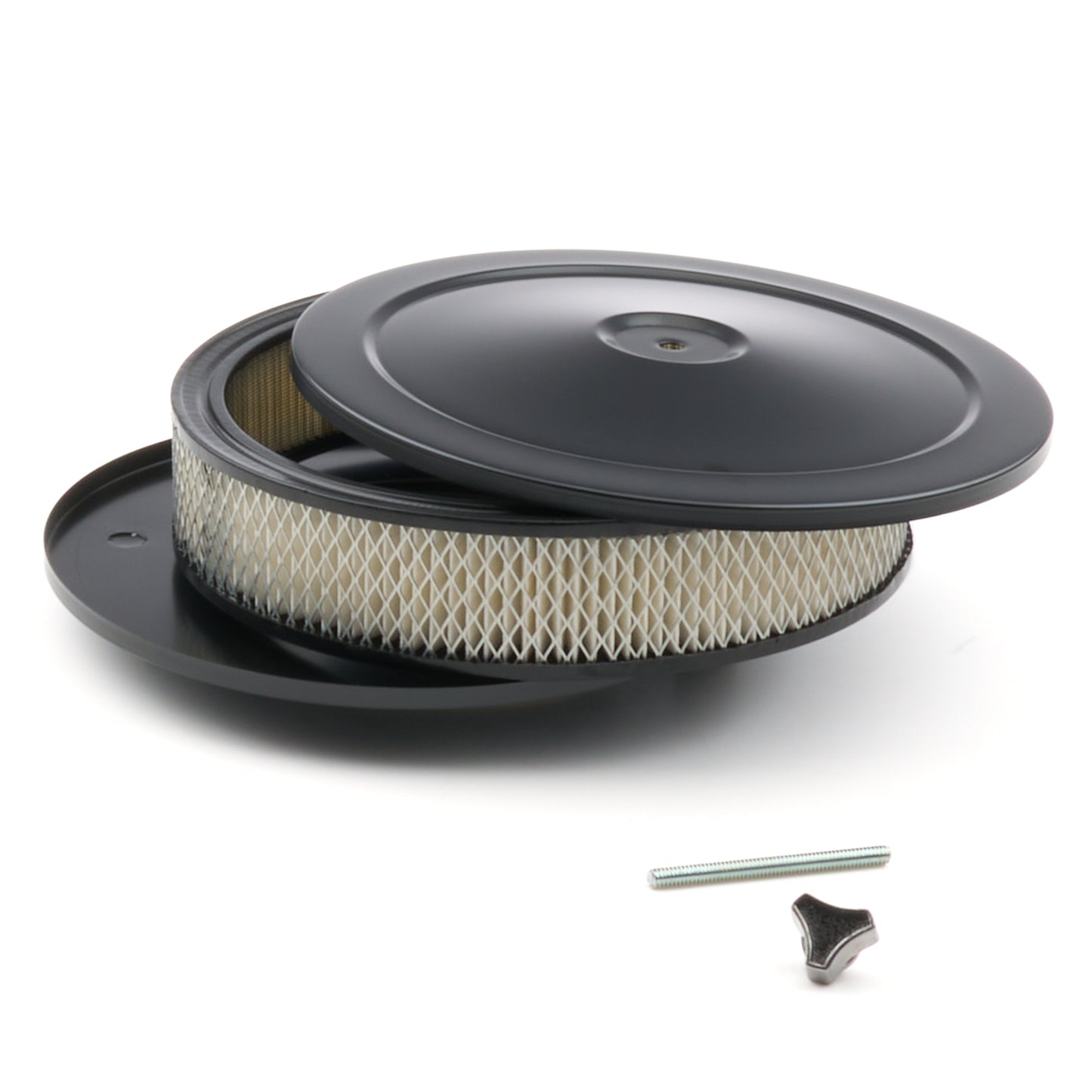 Specialty Products Company Air Cleaner Assembly - 10 in Round - 2 in Element - 5-1/8 in Carb Flange - Raised Base -
