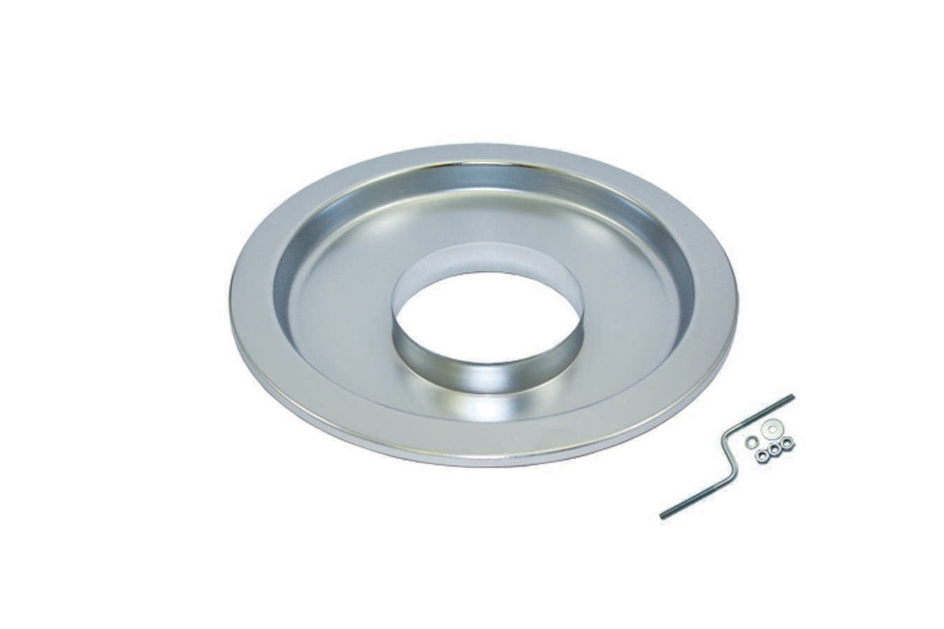 Specialty Products Company Air Cleaner Base - 14 in Round - 5-1/8 Carb Flange - 1.5 in Off Set - Flat Base - Steel -