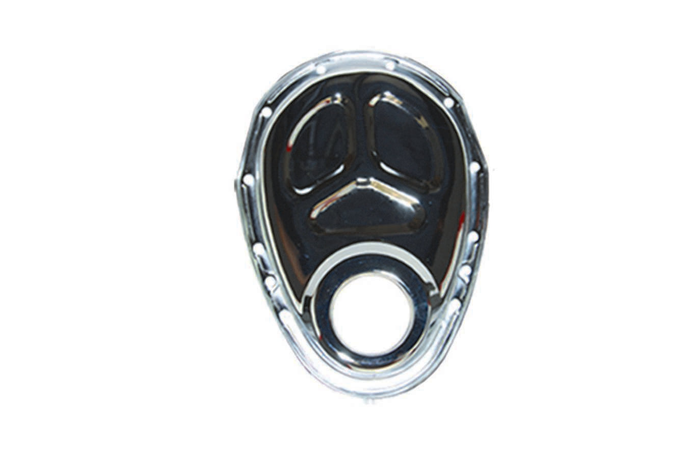 Specialty Products Company Timing Cover - 1-Piece - Steel - Chrome - Small Block Chevy - Each