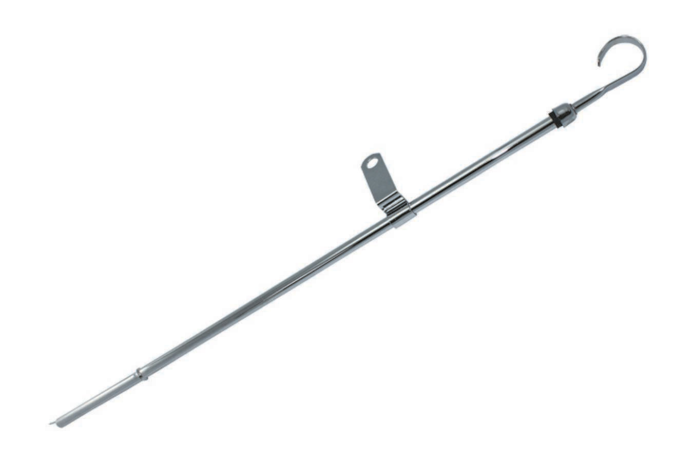 Specialty Products Company Engine Oil Dipstick - Solid Tube - Pan Mount - 21 in Long - Steel - Chrome - Big Block