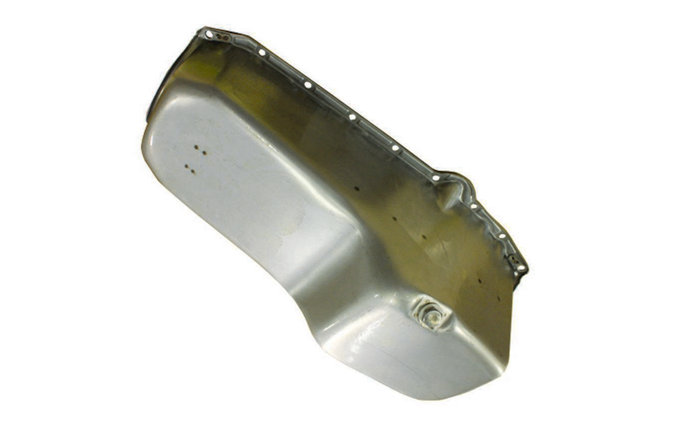 Specialty Products Company Engine Oil Pan - Rear Sump - 4 qt - Stock Depth - Steel - Natural - 2-Piece Seal - Small