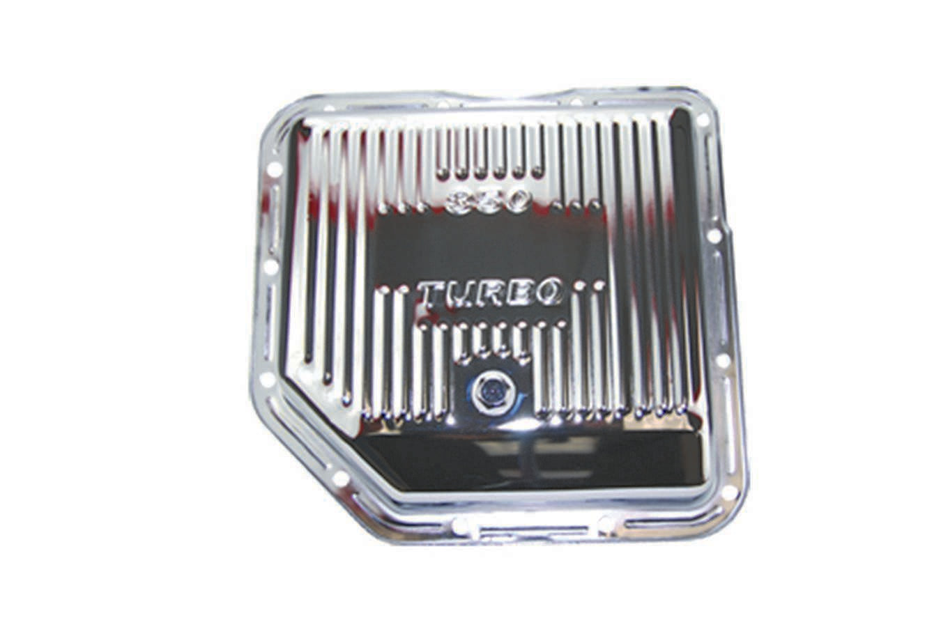 Specialty Products Company Transmission Pan - Stock Sump - Ribbed - Steel - Chrome - TH350 - Each