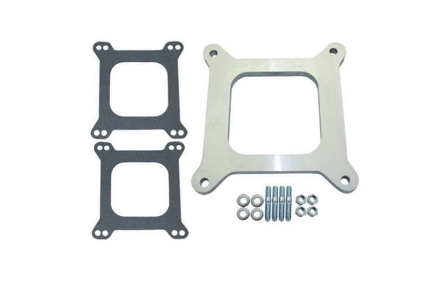 Specialty Products Company Carburetor Spacer - 0.375 in Thick - Open - Square Bore - Gaskets / Hardware Included -