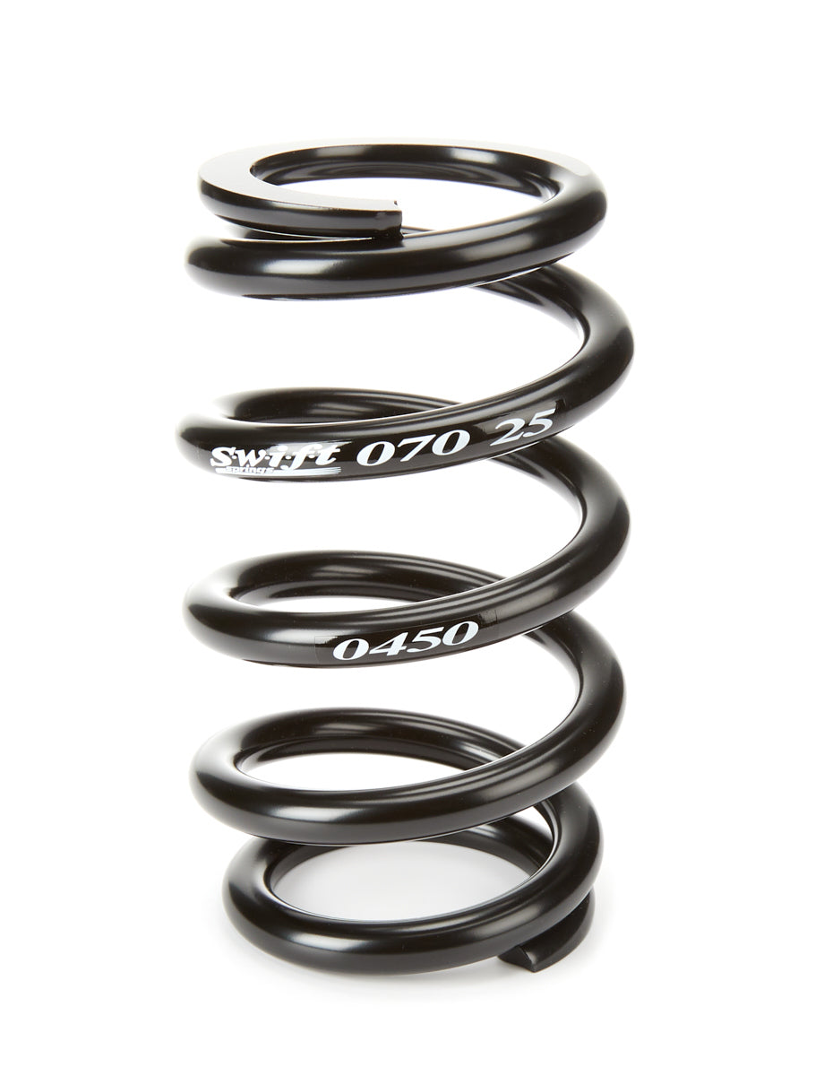Swift Springs Coil Spring - Coil-Over - Barrel - 2.5 in ID - 7 in Length - 450 lb/in Spring Rate - Steel - Black