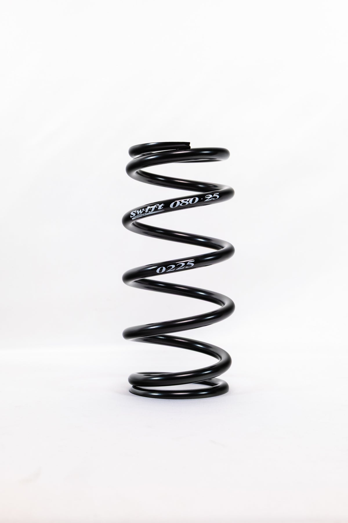 Swift Springs Coil Spring - Coil-Over - 2.5 in ID - 8 in Length - 225 lb/in Spring Rate - Steel - Black Powder Coat -