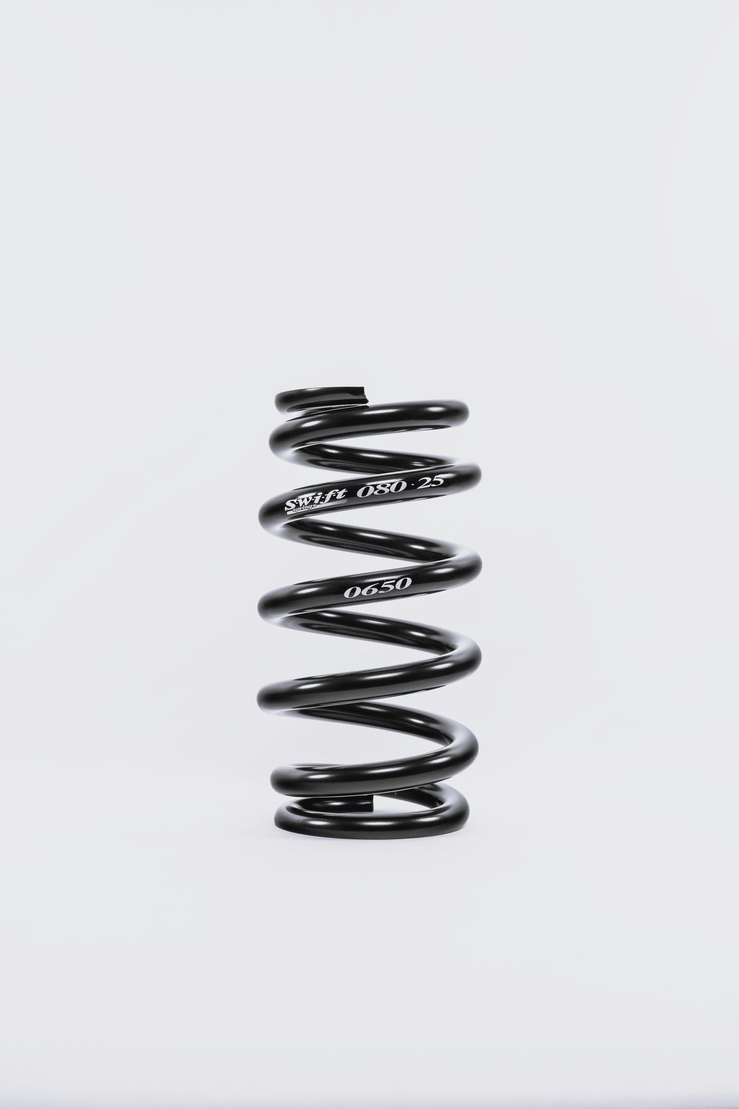 Swift Springs Coil Spring - Coil-Over - 2.5 in ID - 8 in Length - 650 lb/in Spring Rate - Steel - Black Powder Coat -