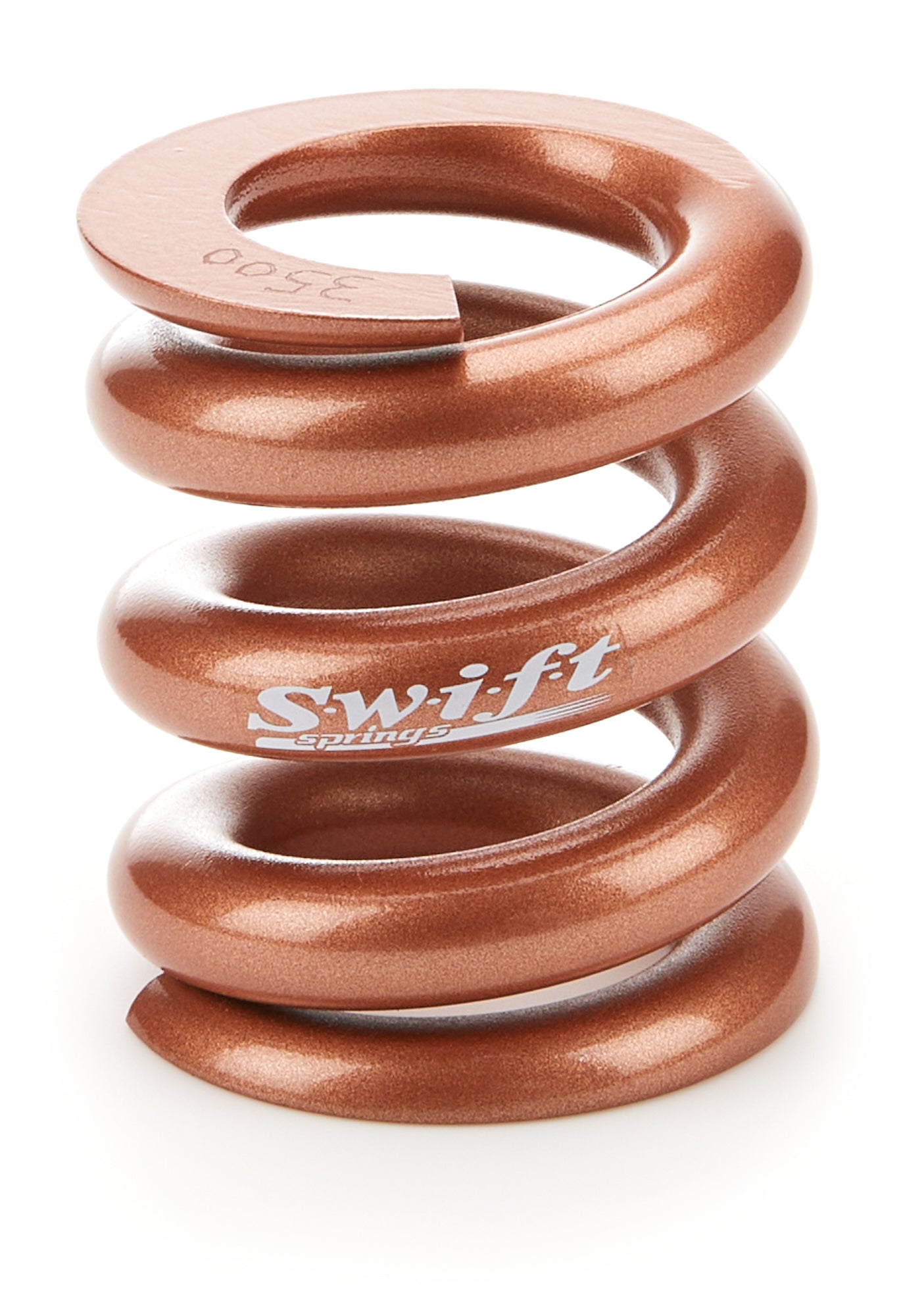 Swift Springs Bump Stop Spring - Round Wire - 2.25 in Free Length - 2 in OD - 3500 lb/in Spring Rate - Steel - Copper