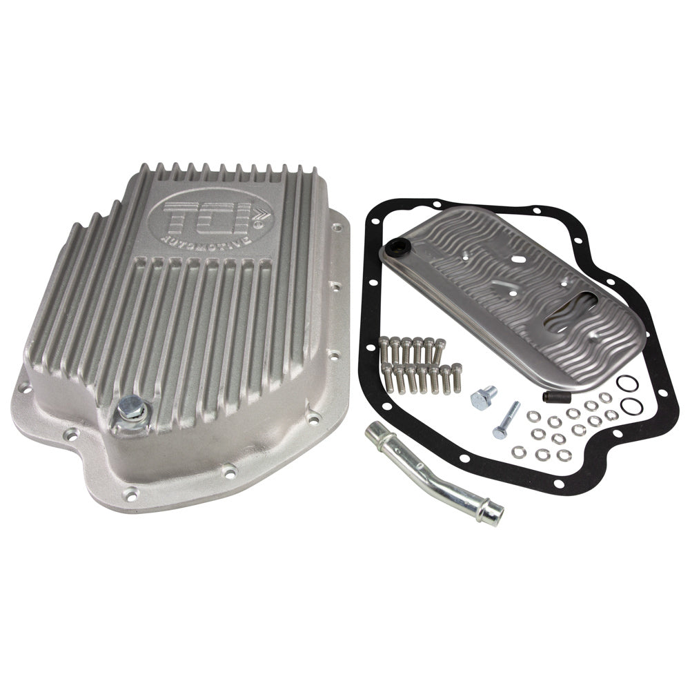 Tci Transmission Pan - Deep Sump - Adds 2.0 qt Capacity - Aluminum - Natural - TH400 - Kit