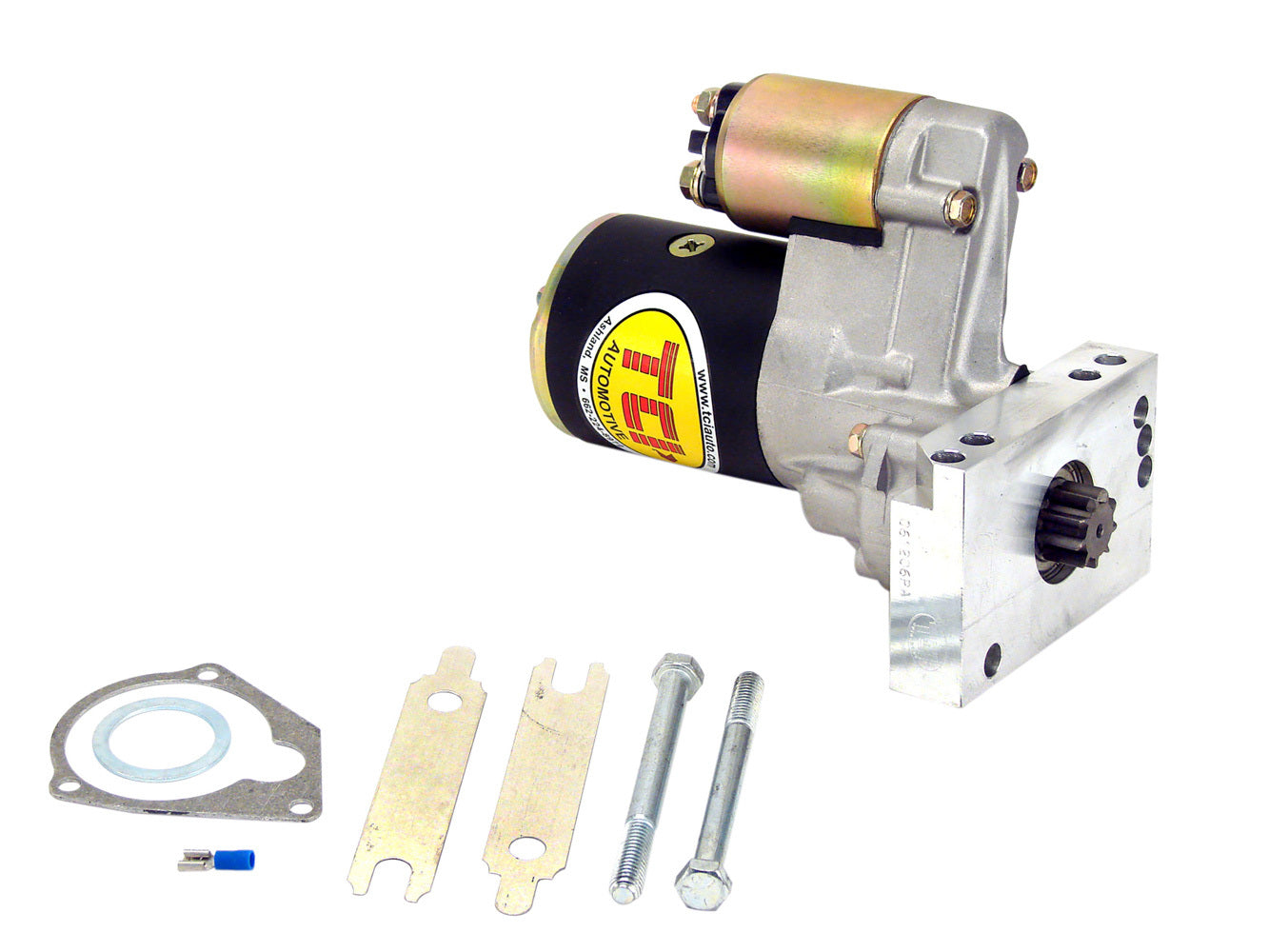 Tci Starter - Racing - 3.73:1 Gear Reduction - Black Paint - 153 / 168 Tooth Flywheel - Straight Mount - Chevy V8 - Each
