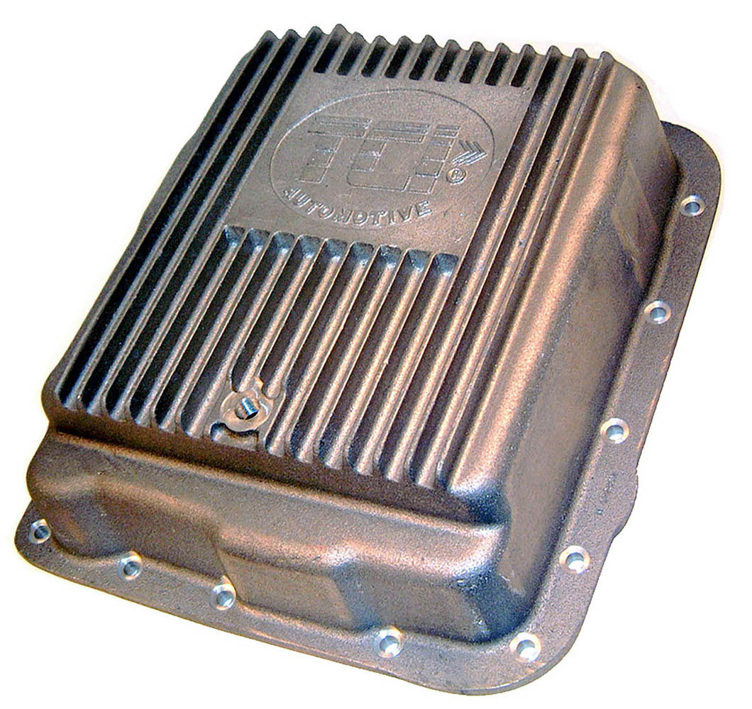 Tci Transmission Pan - Deep Sump - Finned - Adds 2.0 qt Capacity - Aluminum - Natural - 4L60E / 700R4 - Kit
