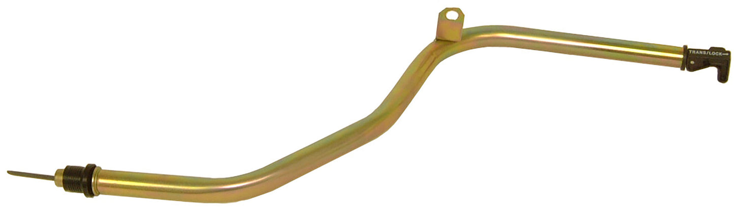 Tci Transmission Dipstick - Locking - Transmission Mount - Solid Tube - OEM Length - Steel - Cadmium - 4L80E / 4L85E -