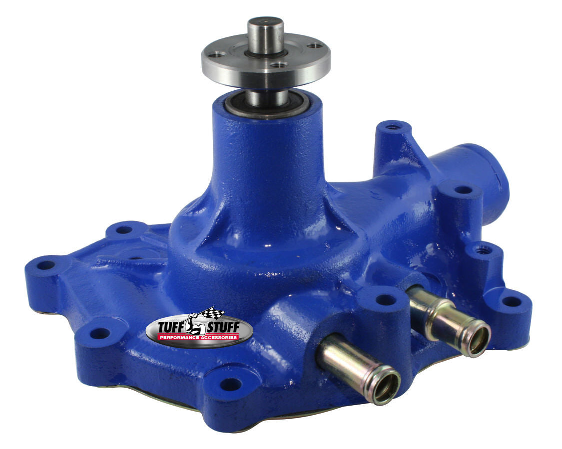 Tuff-Stuff Water Pump - Mechanical - Supercool - High Volume - Iron - Blue Powder Coat - Small Block Ford - Each