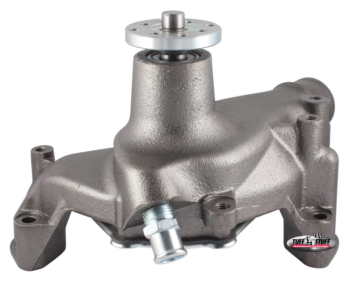 Tuff-Stuff Water Pump - Mechanical - Supercool - High Volume - Long Design - Iron - Natural - Small Block Chevy - Each