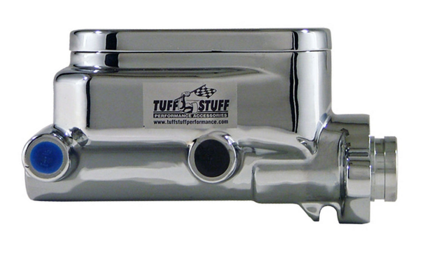 Tuff-Stuff Master Cylinder - Smoothie - 1.125 in Bore - Dual Integral Reservoir - Aluminum - Chrome - 3-3/8 in Flange