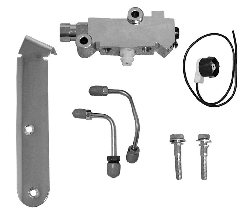 Tuff-Stuff Brake Combination Valve - Disc / Drum - Brass - Chrome - Kit
