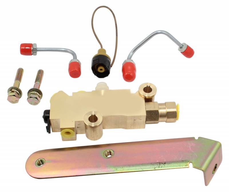 Tuff-Stuff Brake Combination Valve - Disc / Disc - Brass - Natural - Kit