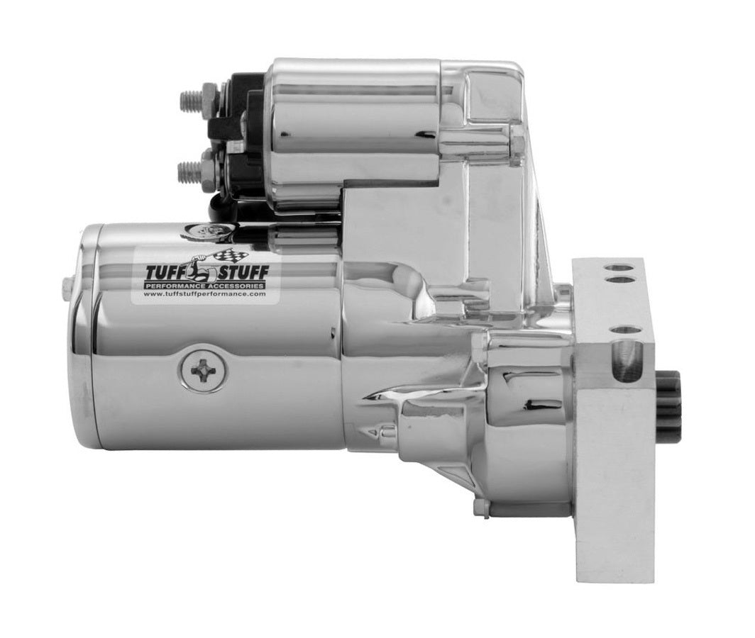 Tuff-Stuff Starter - Mini Starter - Gear Reduction - Adjustable Mounting Block - Hardware / Shims Included - Chrome -