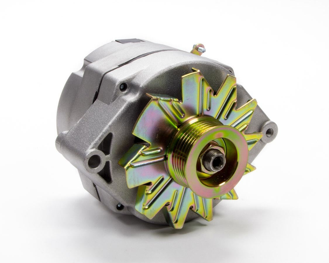 Tuff-Stuff Alternator - Factory Cast PLUS - 140 amps - 12V - 1-Wire - 6-Rib Serpentine Pulley - Aluminum Case -