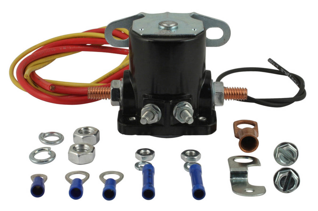 Tuff-Stuff Starter Solenoid - Hot Start - Remote - Terminals / Wiring Included - Black - GM Fullsize Starters - Kit