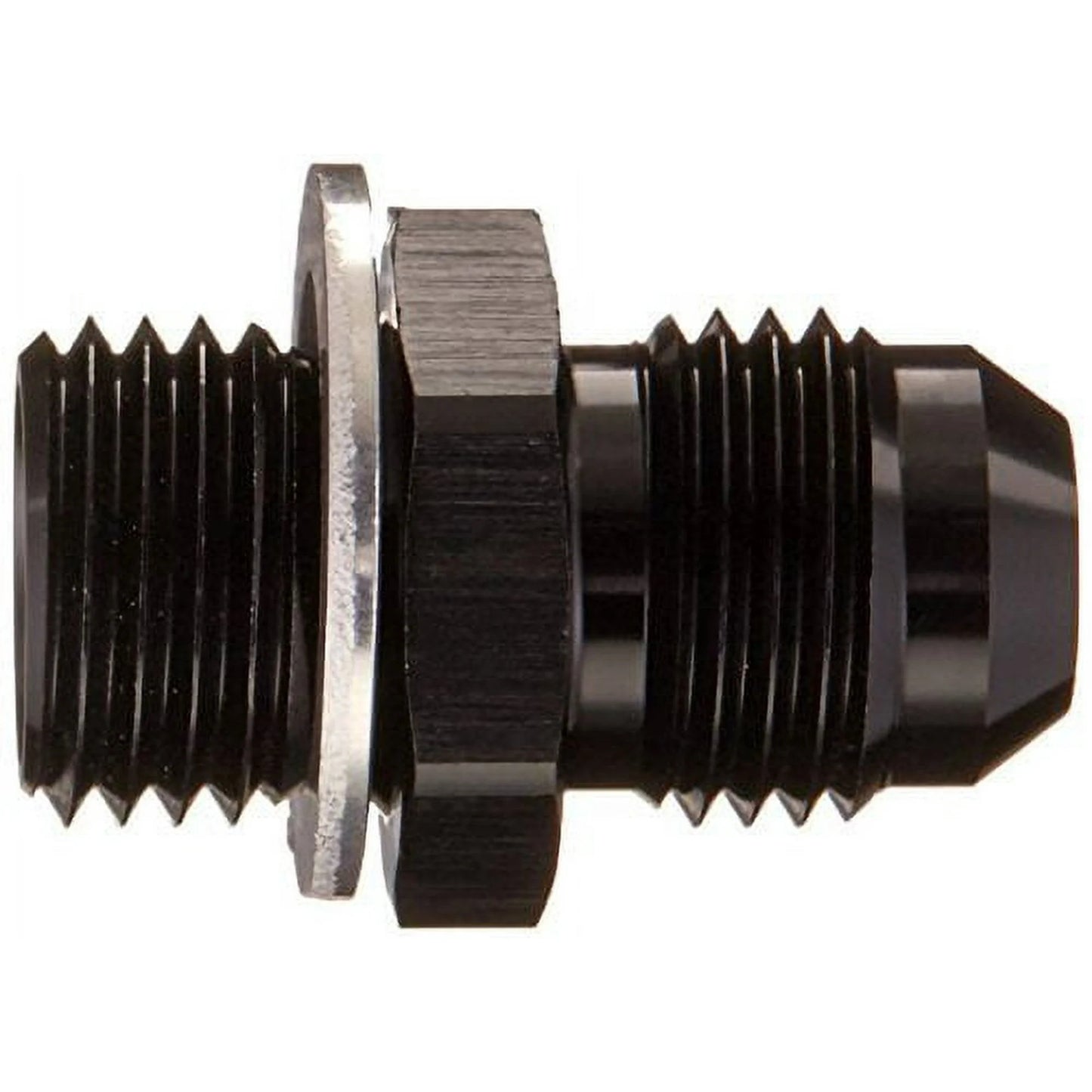 Vibrant Performance Fitting - Adapter - Straight - 6 AN Male to 14 mm x 1.50 Male - Aluminum - Black Anodized - Each