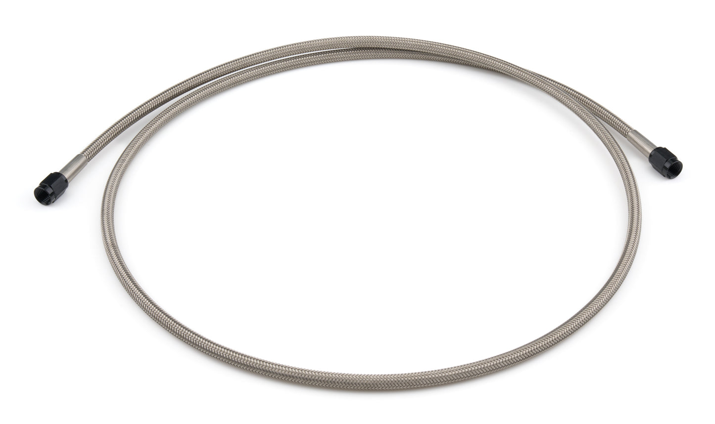 Vibrant Performance AN Hose Assembly - 48 in Long - 3 AN Hose - 3 AN Straight Female to 3 AN Straight Female - Braided