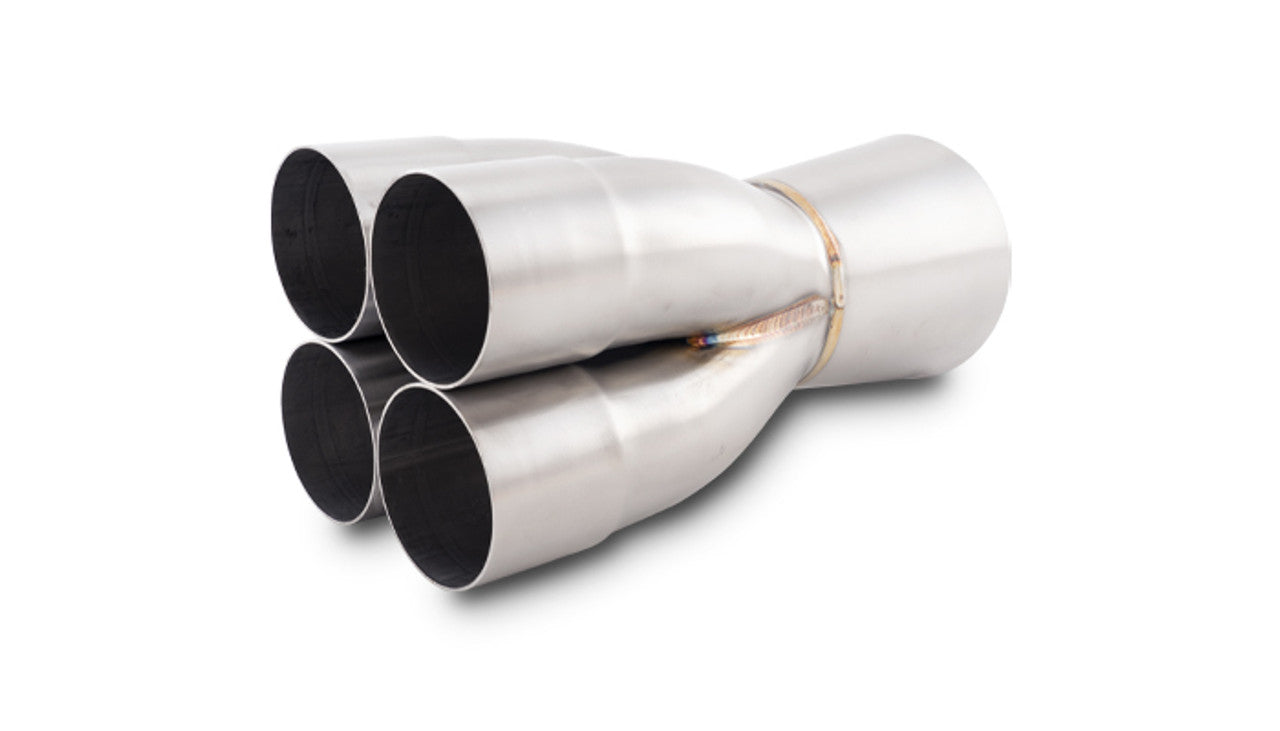 Vibrant Performance Collector - Slip-On - Merge Collector - 4 into 1 - 2.5 in Primary Tubes - 4.5 in Outlet -