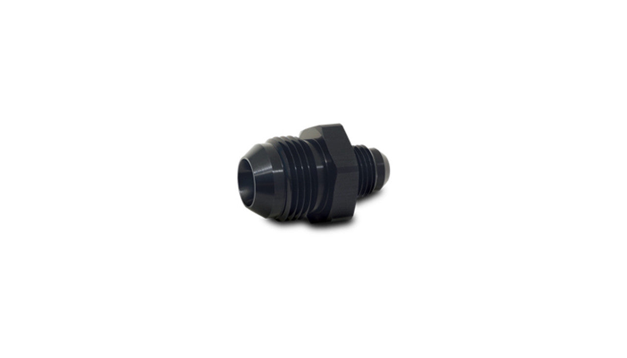 Vibrant Performance Fitting - Adapter - Straight - 8 AN Male to 6 AN Male - Aluminum - Black Anodized - Each