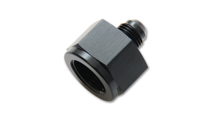 Vibrant Performance Fitting - Adapter - Straight - 12 AN Female to 8 AN Male - Aluminum - Black Anodized - Each