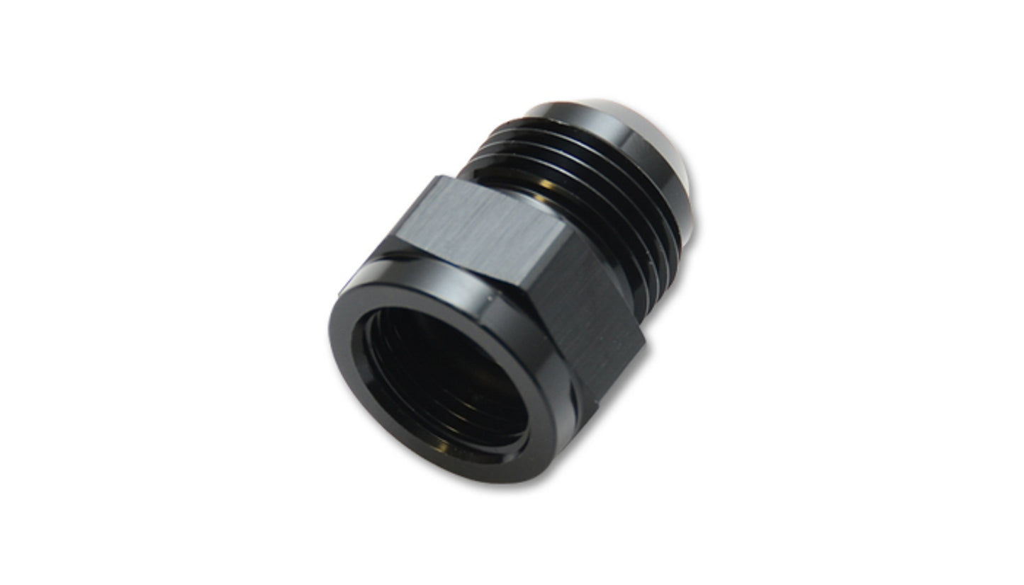 Vibrant Performance Fitting - Adapter - Straight - 12 AN Female to 16 AN Male - Aluminum - Black Anodized - Each