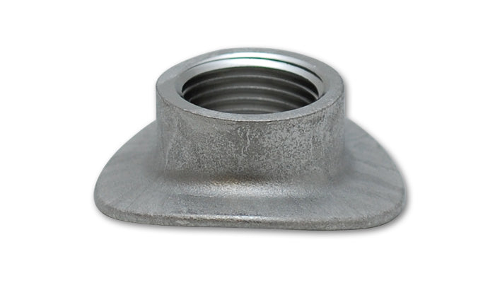 Vibrant Performance Oxygen Sensor Bung - Saddle Style - Weld-On - 18 mm x 1.50 in Female Thread - Stainless - Natural