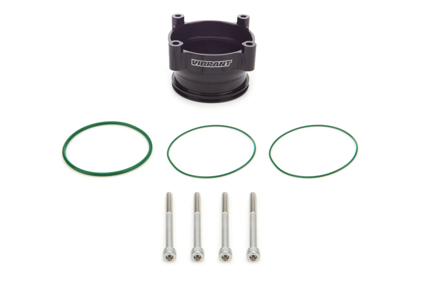 Vibrant Performance Throttle Body Adapter - 74 mm Throttle Body - 3 in Clamp - O-Ring / Hardware Included - Aluminum -