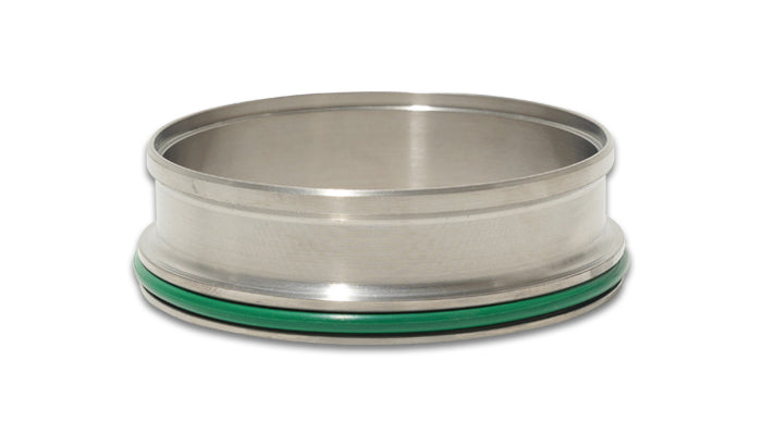 Vibrant Performance Exhaust Clamp Ferrule - HD - Weld-On - 4 in ID - O-Ring Included - Titanium - Natural - Each