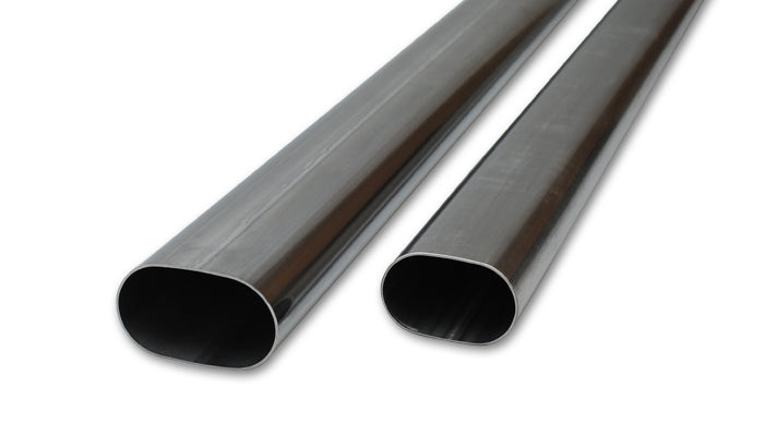 Vibrant Performance Exhaust Pipe - Straight - Oval - 4.688 in Width x 2.625 in Height - 5 ft Long - 16 Gauge -
