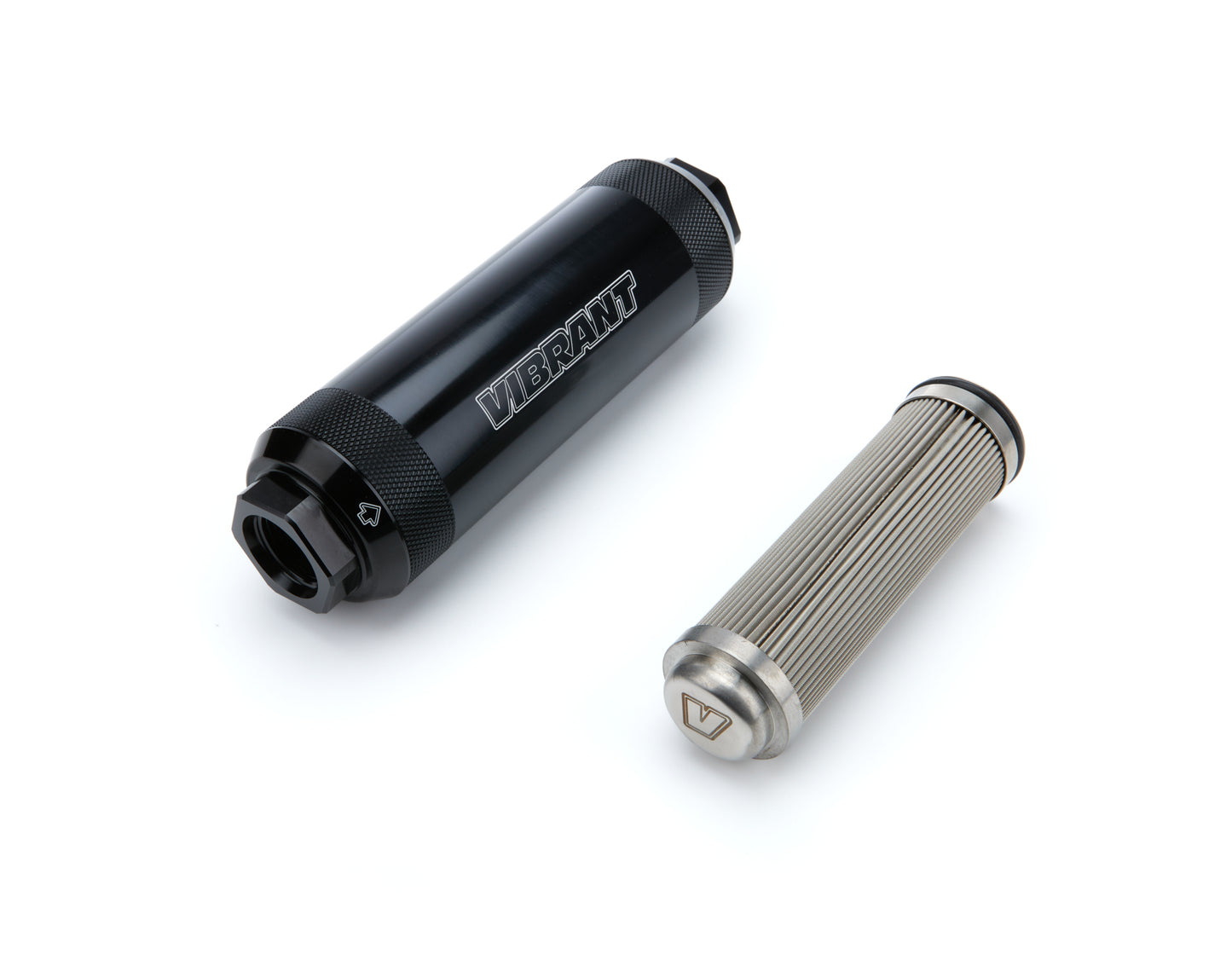 Vibrant Performance Fuel Filter - HD PowerFilter - In-Line - 100 Micron - Stainless Element - 12 AN Female O-Ring