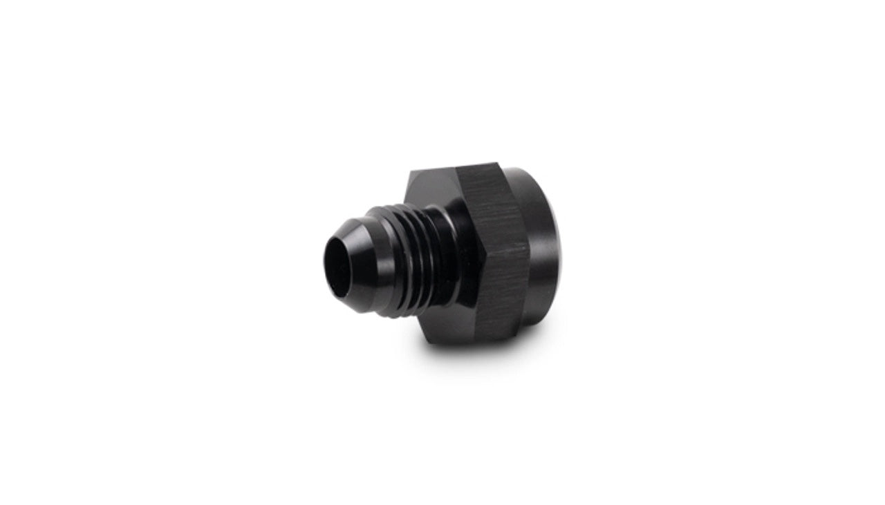 Vibrant Performance Fitting - Adapter - Straight - 1/2-20 in Inverted Flare Female to 6 AN Male - Aluminum - Black