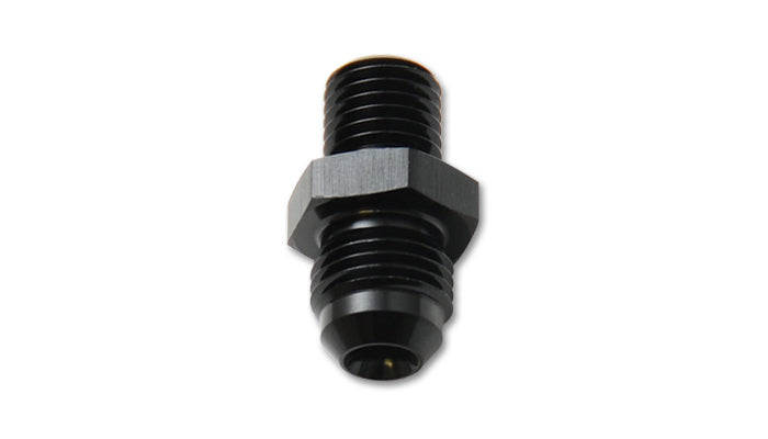Vibrant Performance Fitting - Adapter - Straight - 8 AN Male to 20 mm x 1.50 Male - Crush Washer - Aluminum - Black