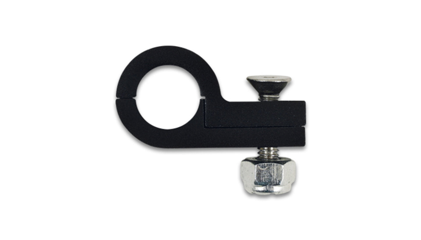 Vibrant Performance Line Clamp - 2-Piece - 0.5 in ID - Aluminum - Black Anodized - Each