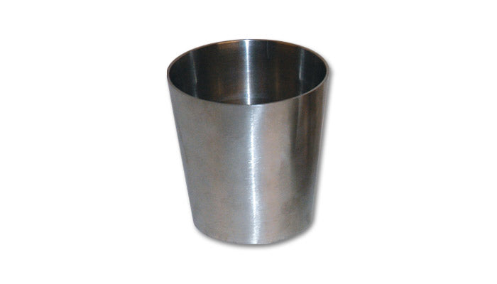 Vibrant Performance Exhaust Pipe Reducer - 2 in OD to 4 in OD - 8 in Long - Stainless - Natural - Each